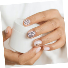 2-teiliges Set Nagelkunst-Druckwerkzeuge, Stempelplatten, Schablonen für Nagelstudios für Frauen