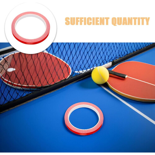 2 Rolls 10M Table Tennis Racket Edge Protector Tape, Adhesive Paddle Side Guard Strip 2