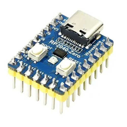 2 Stuks RP2040-Zero RP2040 voor Raspberry Pi Microcontroller  Ontwikkelingsbord Module Dual-Core M0+ Processor 1