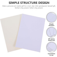 20pcs 6-inch Pre-Cut Photo Frame Matte Paper for Picture Frame Matting and Backing Board