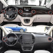 2Pcs AC Vent Grille Air Conditioning Shutter for W447 W448 Vito V Class V260 2016-2019 4478301401 Silver