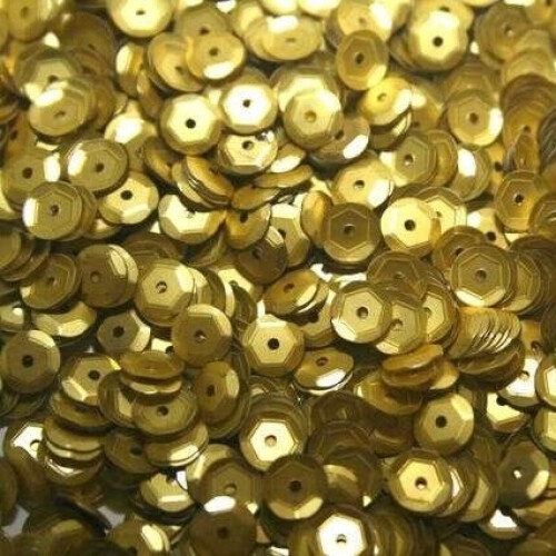 Knuste sekskantede pailletter, 6 mm, 100 gram