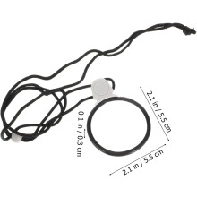 3pcs colar lupa pendurada lupa monoclo lente lupa vidro cadeia plástica
