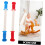 2pcs Rocking Horse Handles Ergonomic Plastic Threaded Grips for Ride Stable Secure Replacement 3