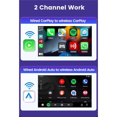 CarlinKit 5.0 2Air CarPlay Adattatore Wireless per Android Auto per  per  per  per  per  Exeed per  per  per 2