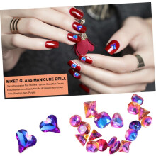 20 adesivi per unghie glitterati, adesivi decorativi per unghie, accessori per manicure per donne e ragazze, stili assortiti