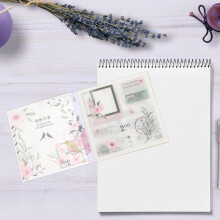 20 Blatt dekorative Frühlingsaufkleber für Bastelarbeiten, Journaling, Scrapbooking-Set