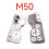 Replacement Rear Cover Assembly for   M50,  M50 Mark II - Includes Menu Button, Keyboard, Thumb Rubber 2