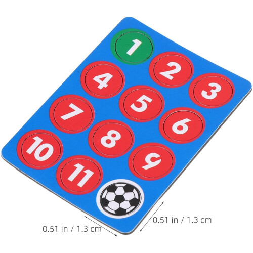 Magnetic Soccer Board Magnets Round PC Material Stable Adhesion Precise Positioning 1