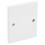 1 Gang Single Blanking Wall Plate Light Plug Switch Blank White Cover 2