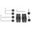 Adastra Pair of Universal Speaker Brackets | Black 2