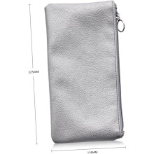 3-teiliges Kosmetiktäschchen aus PU-Leder mit Reißverschluss, robustes Trageetui für Reisen, ideal für Damen zum Einpacken von Reiseutensilien
