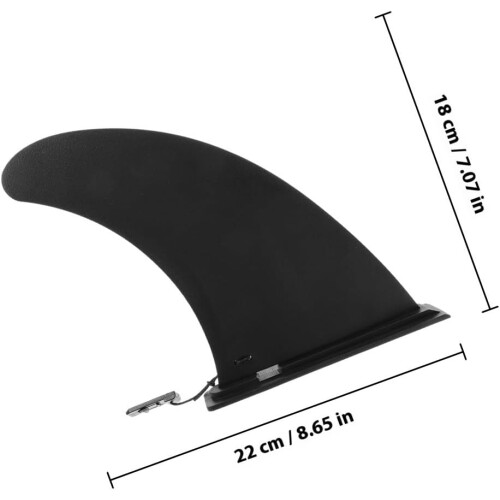 2pcs 9 polegadas nylon paddle board fins surfboard substituição longboard fin sup desmontável 1