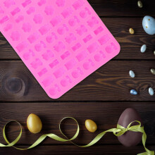 2pcs Silicone Candy Molds Non-Stick Easy to Demould Pink Gummy Baking Molds for DIY