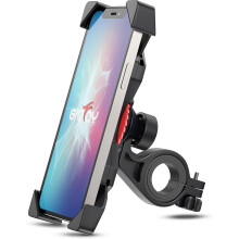 MOBILHOLDER TIL CYKEL MOTORCYKEL SMARTPHONE 3,5-6,5" SORT 360