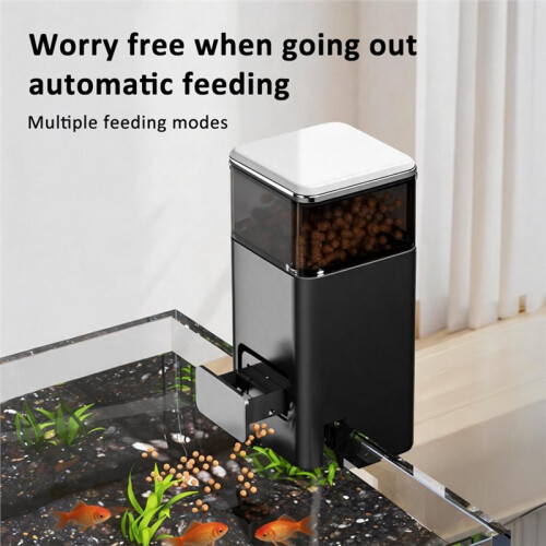 Automatic Fish Feeder for Aquarium Adjustable Fish Feeder Automatic Dispenser with Timer for Vacation Weekend or Daily 2