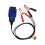 2X Car ECU Connector Battery ECU Memory Saver Tool Emergency Electrical Plug OBD2 Memory Saver Show Voltage Current 3