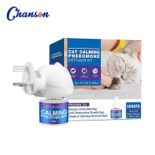 (UK Cat, fragrance) Pet Calming Pheromone Diffuser Kit Anti-Stress Anxiety Relief Calming Spray for Cats & Dogs