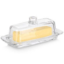 Glas smørskål 20x9,5x7,5 cm