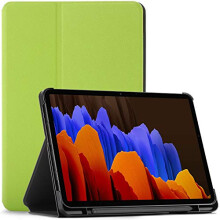 TABLET FLIP-ETUIS TIL SAMSUNG GALAXY TAB S7+ 5G GRØN STYLUS SM-T970
