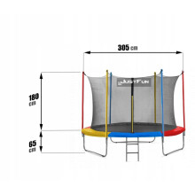JUST FUN HAVETRAMPOLIN 10FT-305CM MULTI