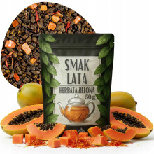 Grøn te Sommer Smag 50 g Papaya Frugt Safflor Naturlig Aroma