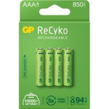 Batteri AAA R03 850mAh NiMH 1,2V GP ReCyko+ EB4