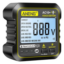 ANENG AC10+ Socket Voltage Tester Pro Circuit Checker Test Detector Polarity Socket Inspector Circuit Checker EU Plug