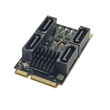 PCI-E to 4-Port 3.0 Expansion Card Marvell 88SE9215 Controller PCIe to SATA3.0 6Gbps SSD Adapter
