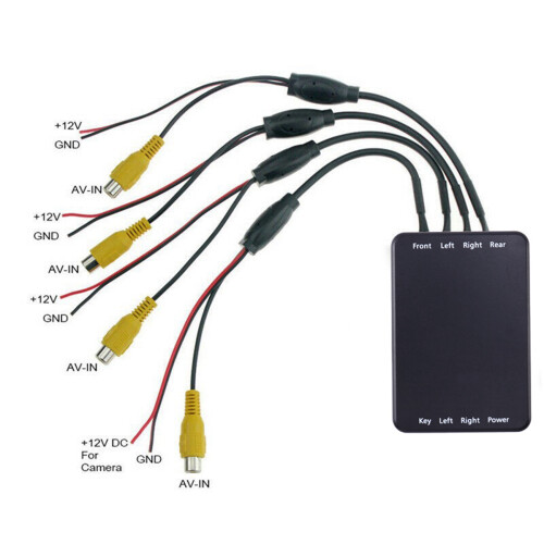2X Car Parking Panoramic View Rearview 4 Way 360 Degree Degree View Camera Control Box System DVR Without Camera 2