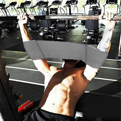(L, Grey) power lifting band for bench press and push up training 2