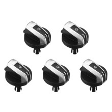 5 Pièce Série Bouton de Commutateur de Phare de Voiture pour Série 5/7 X3 X4 F01 F02 F03 F10 F18 F07 F06 F25 F26 Noir