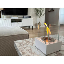 Vapaasti seisova biotakka 13x13x17 cm Smart White strukturoitu matta
