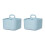 2PCS Caddys Organizer,Stackable Plastic Caddys With Handle, Desk Caddys, Art Organizers and Storage, Makeup Caddys 1