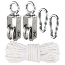 Kabelblok Heavy Duty RVS, Lager Binnen Goed voor Pulley Lifing Systeem, Belastbaarheid 251kg