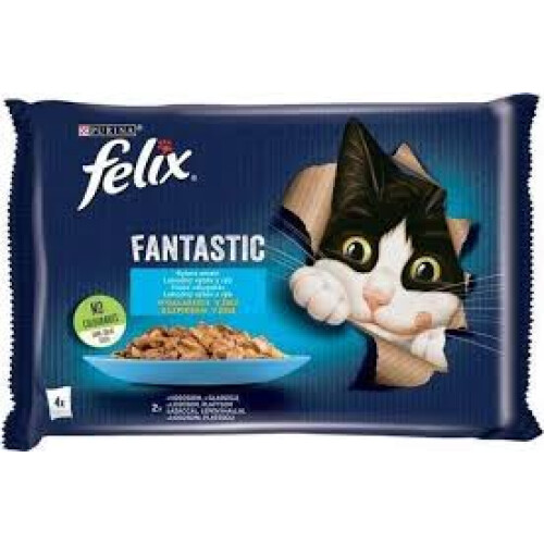 FELIX FANTASTIC KATTEFODER LAKS FLADFISK 4*85 g NESTLÉ