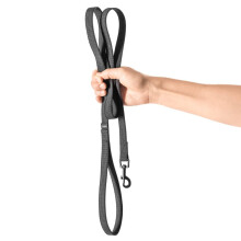 Skridsikker snor SORT - 10m, 76MM - hund 10-25kg