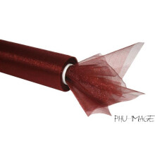 Dekorativ organza 48 cm 1 rulle cappuccino