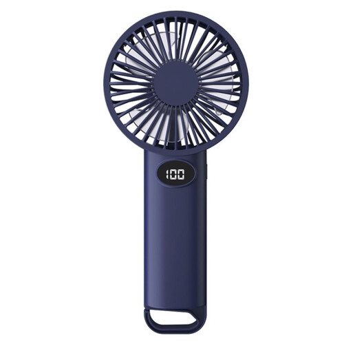 Portable Handheld Small Fan LCD Display with 6-Speed Wind Power Handheld/Vertical Multi-Purpose Small Fan B