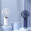 Portable Handheld Small Fan LCD Display with 6-Speed Wind Power Handheld/Vertical Multi-Purpose Small Fan B 2