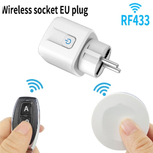 RF433 Wireless  Socket Home Remote Control Socket EU Plug Remote  OFF Electrical for Lighting Fan TV 2