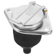Zwarte Flat Trailer Connector 7 Pin Met Aluminium Bescherming