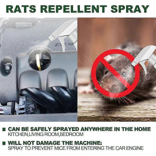 (2bottles) Natural peppermint spray for mice repellent household use 1