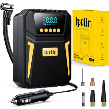 Ipflin Tyre Inflator Air Compressor - Digital Car Tyre Pump 12V DC,Portable Car