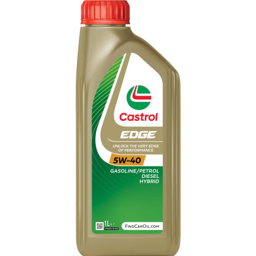 Castrol Castrol EDGE 5W-40, Advanced Fully Synthetic Engine Oil, Meets ACEA C3 & API SN/