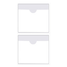 Fofuyim 2pcs Car Tax Disc Holder, Self Adhesive Car Tax Disc Case, Clear Permit
