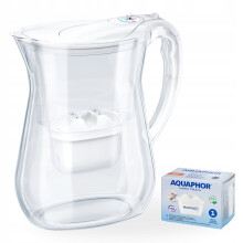 Aquaphor LAGO vandfilterkande hvid 3,8L, Maxfor+ kulpatron