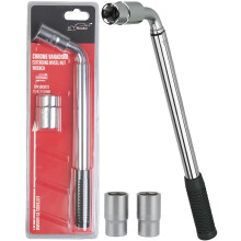 XtremeAuto Wheel Brace for Car, Universal Telescopic Wheel Wrench, 17mm, 19mm, 2