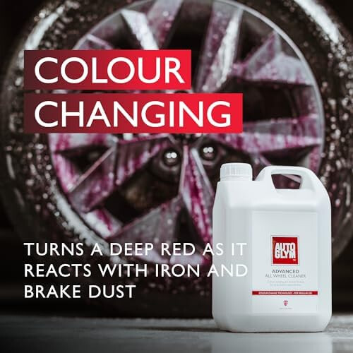 Autoglym Autoglym Advanced All Wheel Cleaner,2.5L – Colour Change Technology Reacts With 1