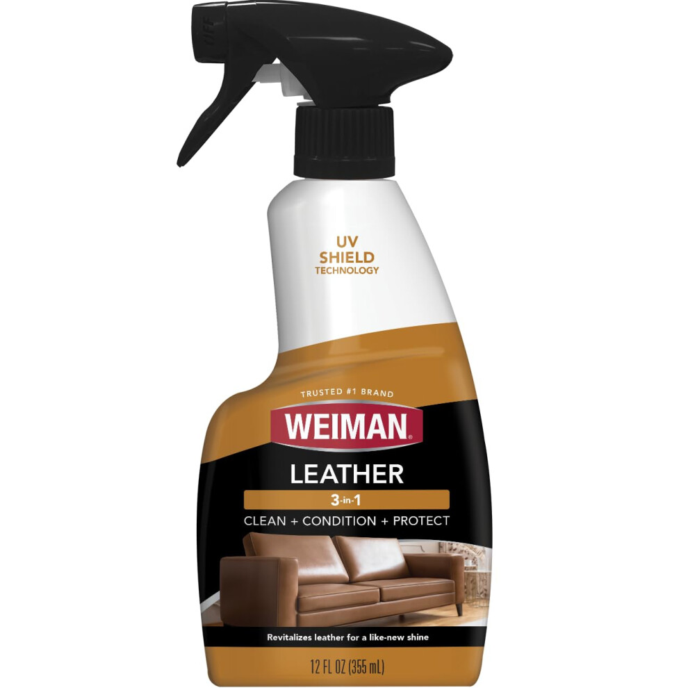 Weiman Leather Cleaner & Conditioner - Gentle Formula Cleans, Conditions And Res 5006924678931